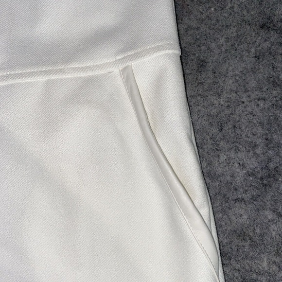 Zara Mini Dress Women's XL Off White Faux‎ Suede With Front Pockets Casual - Picture 3 of 9